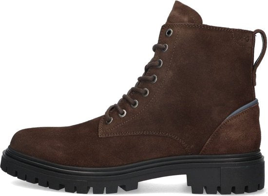 Bottes McGregor pour homme - Marron - Bottes de vétéran - Daim - Lacets - Taille 43