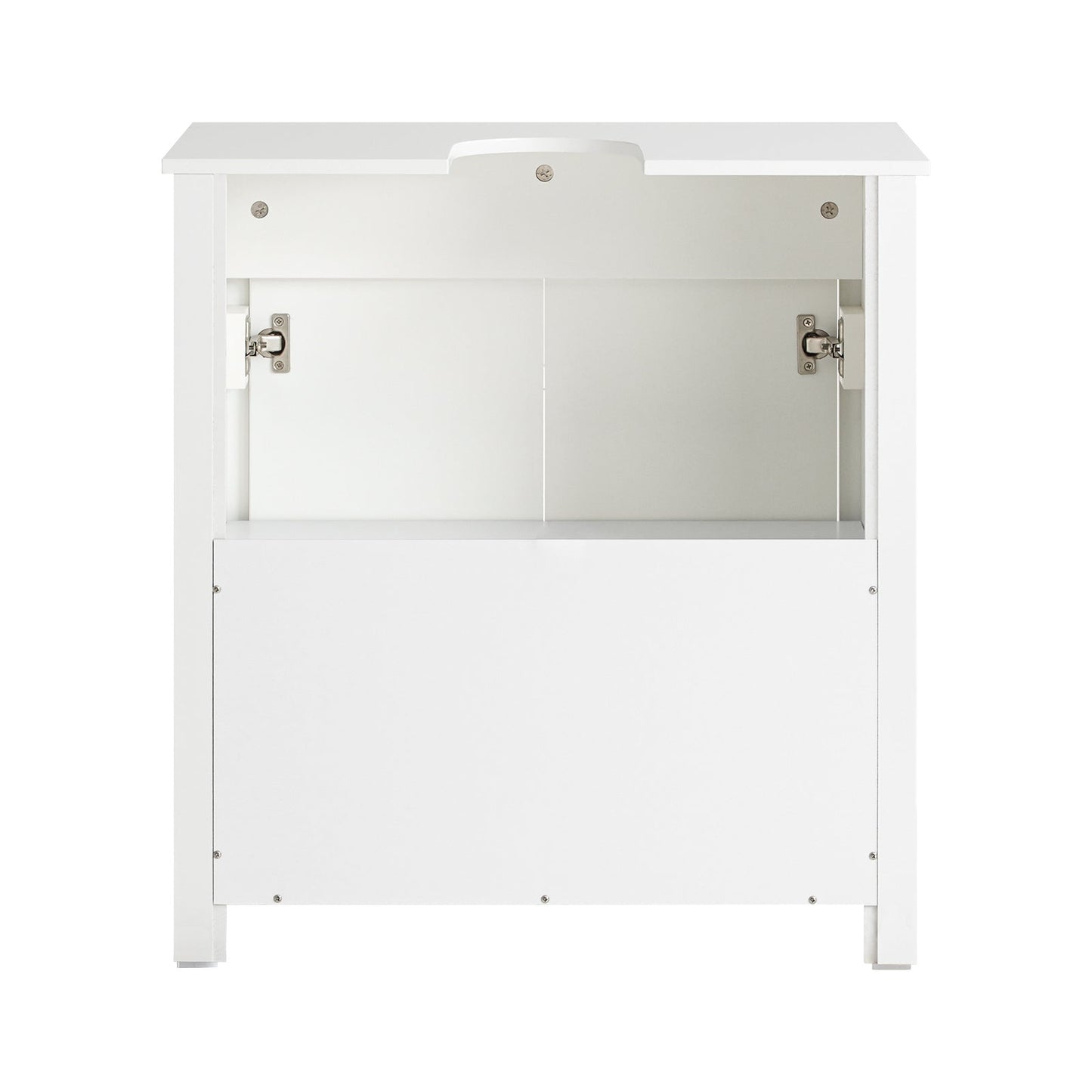 SoBuy Meuble bas pour évier - 2 portes - 60 x 34 x 65,5 cm - Blanc