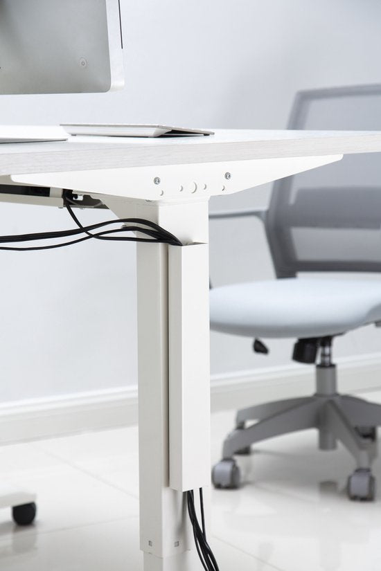 cadre magnétique pour chemin de câbles - cable organiser desk - blanc