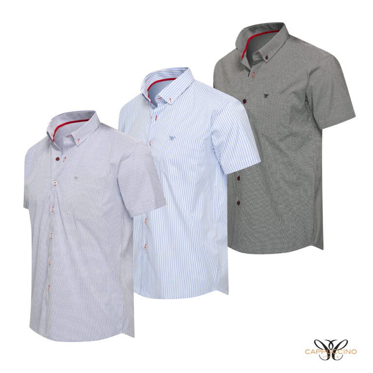 Chemise Cappuccino Bronte à rayures Bleu clair - Taille L