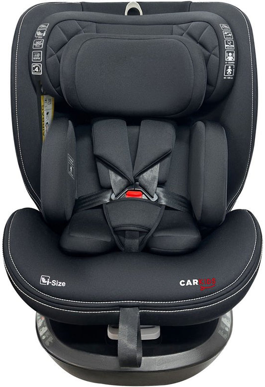 Siège auto Carkids I-Size Noa, orientable à 360°, 40-150 cm, Isofix + SPS, noir