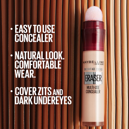 Maybelline New York - Instant Anti Age Eraser - 06 - correcteurs qui atténuent visiblement les poches sous les yeux - 6,8 ml