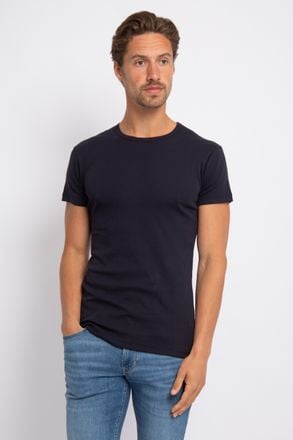 Alan Red - S - Lot de deux t-shirts Ottawa - stretch - Homme - Navy