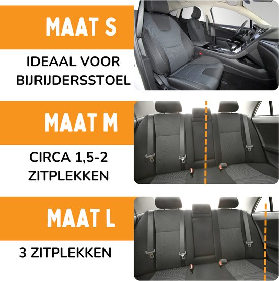 Car Seat Dog Deluxe Back Seat - Panier de voiture pour chien avec sangle de sécurité - Panier de voiture pour chien - Siège pour chien - Grand chien - Noir - Taille M