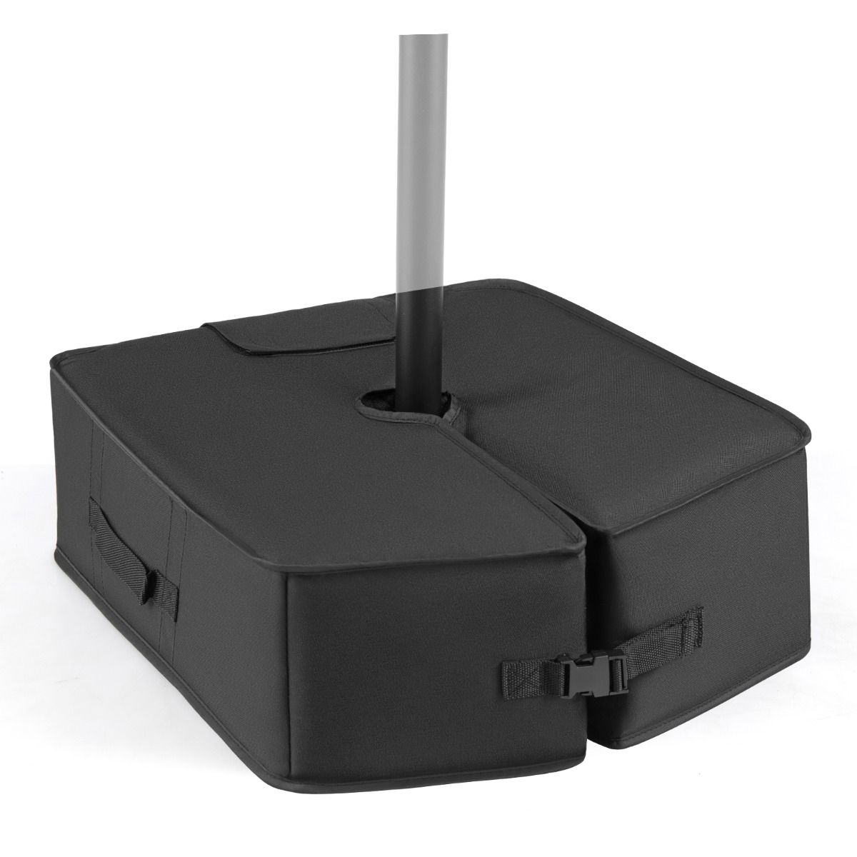 Pied de parasol Coast avec sac de sable - pouvant contenir jusqu'à 40 kg - fermeture réglable - noir