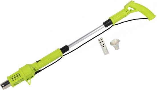 Kinzo Electric Weed Burner - Désherbeur 2000W - jusqu'à 650°C - Multifonctionnel - Respectueux de l'environnement - Accessoires inclus - Vert/Gris