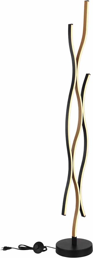 Lampadaire Geronimo - Globo - métal - 20 cm - module LED intégré - 67206SW - Noir