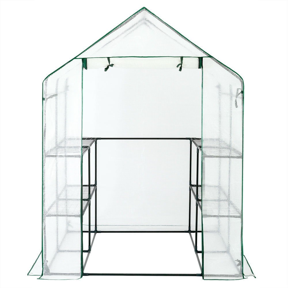 Serre de jardin Gardebruk - Résistante - Solide & Facile à Monter -2 étages 195x143x143cm