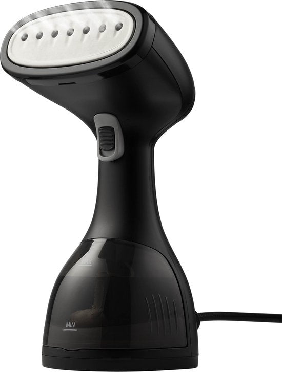 Tomado TSH1201B - Défroisseur pour vêtements - Défroisseur pour les mains - Démêleur - Nettoyeur à vapeur - 2 brosses incluses - Noir
