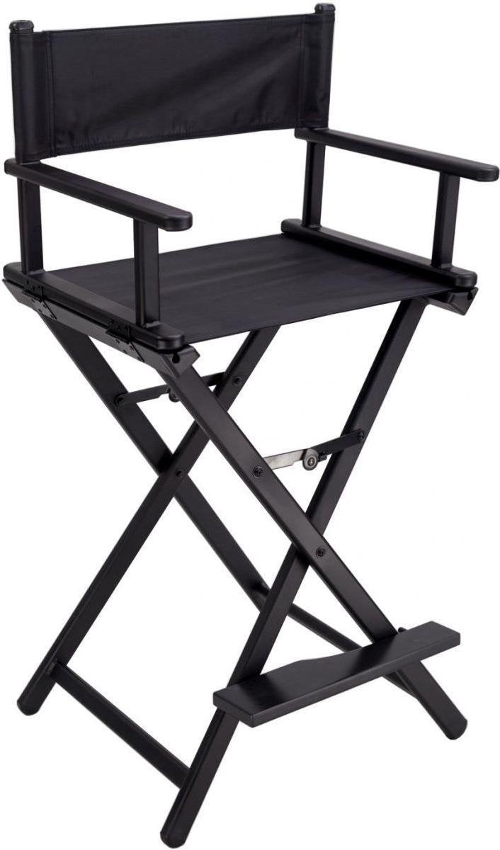 VDD Chaise de directeur Maquillage - Chaise de coiffeur - Pliable - Noir