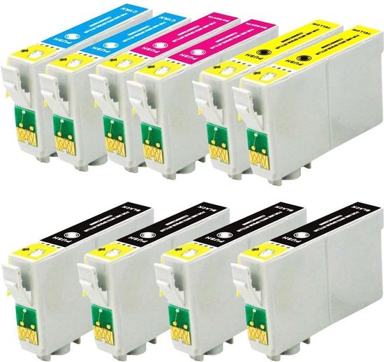T044 | 10 Pack | Marque maison | Cartouches pour Epson | Clé USB 128 GB gratuite