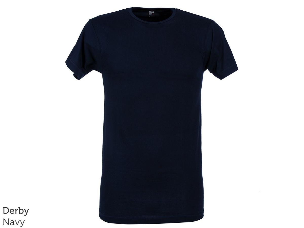 T-shirt Alan Red Basic - Col en V - taille L - Black Vermont