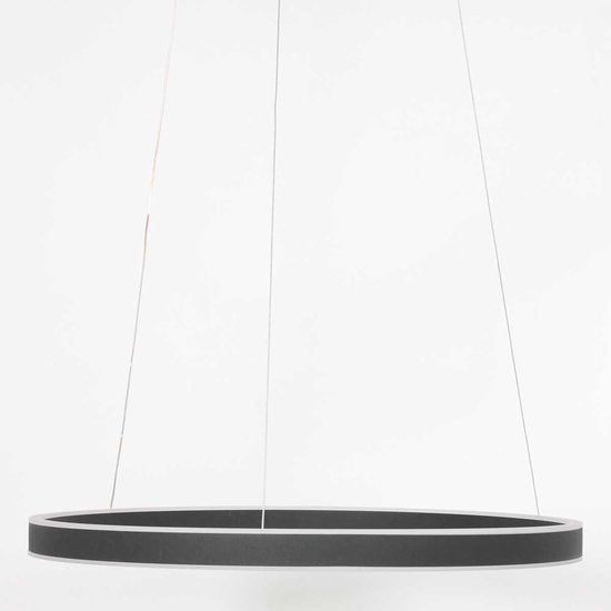 Suspension Ringlux 3502ZW noire 60 cm, design en métal, Steinhauer - Hauteur réglable, idéale pour une utilisation en intérieur