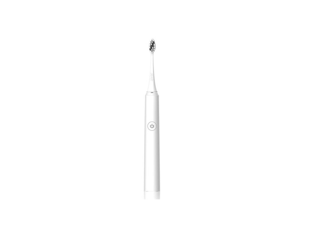 Brosse à dents électrique sonique Seago SG-972-S2 - Blanche - 26,9 x 2,6 x 2,6 cm - 40 000 vibrations par minute - 5 modes de brossage - 2 têtes de brosse