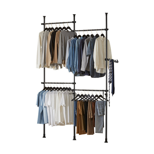 Porte-vêtements SoBuy 4 étagères KLS03-Sch - réglable - 235 x 270 x 5 cm - noir