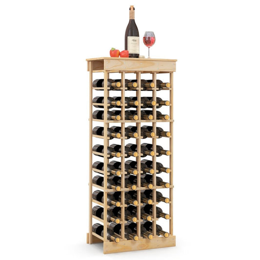 Coast Wine Rack for 40 Bottles - Capacité de 100 kg - Bois massif - 47 x 28 x 113 cm