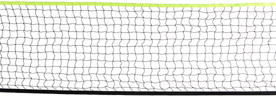 Kit de badminton et de tennis portable 2-en-1 VirtuFit - Jaune - Valise et raquettes incluses - Filet réglable - Convient également pour le volley-ball et le football - Kit complet - Raquettes de badminton - Kit de badminton - Volants de badminton