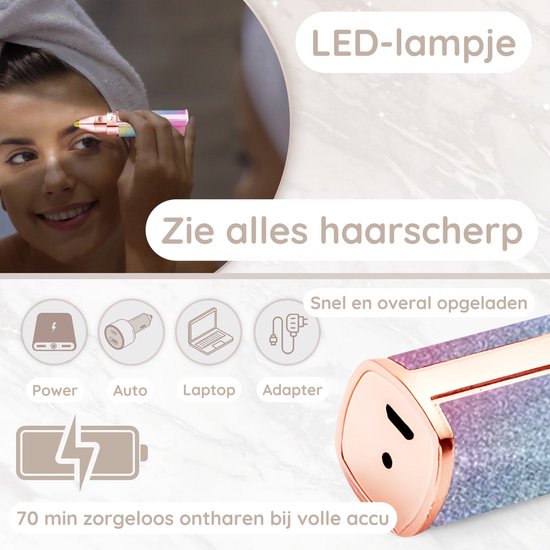 Tondeuse à sourcils - Épilation visage femmes - Épilation visage femmes - Sansbeauté® - Rasoir de sécurité - Ladyshave - Épilation visage impeccable - Rasoir à sourcils