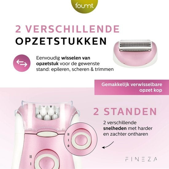 Fineza - Epilateur femmes - Rose