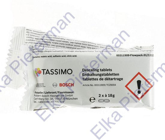 Bosch Tassimo TCZ6004 - Pastilles de détartrage