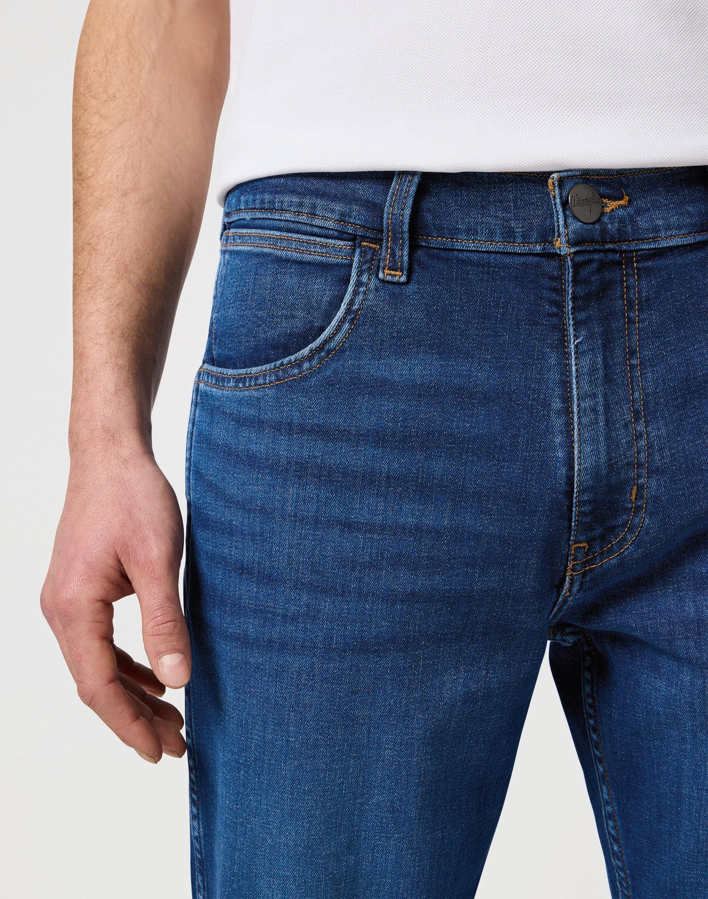 Jean Wrangler Greensboro pour homme - coupe droite classique - bleu - W32 L34