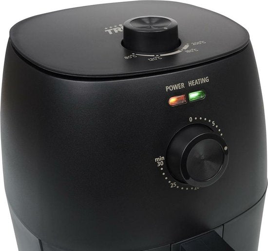 Airfryer Tristar FR-9014 - Mini Friteuse - 2 litres - Friteuse compacte à air chaud pour 1 à 2 personnes - 1150W - Friture à faible teneur en matières grasses - Noir