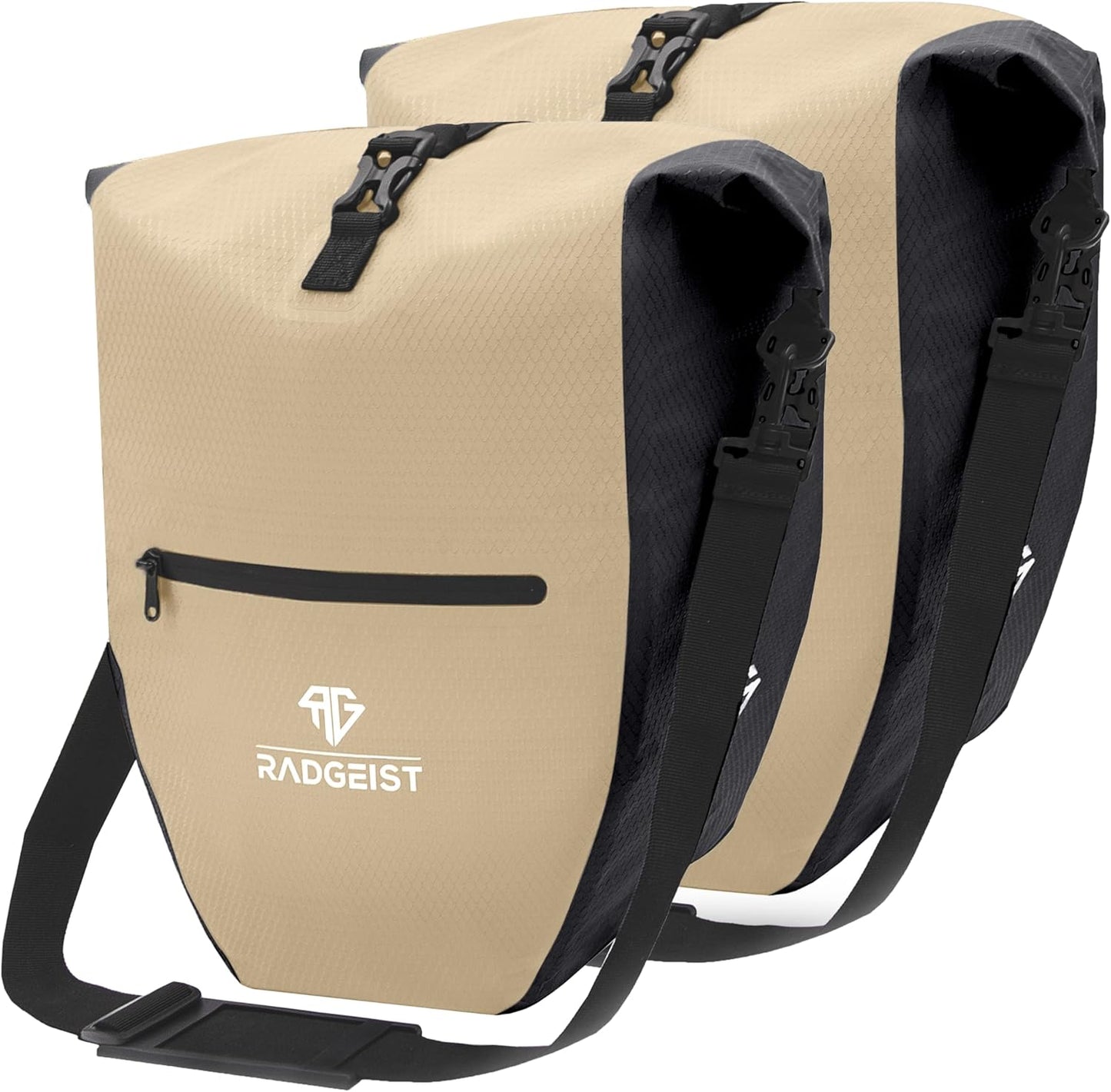 RADGEIST sacoche pour porte-bagages - 2X sacoche pour porte-bagages - sac à bagages étanche et sac à bandoulière - sacoche pour porte-bagages avec réflecteurs