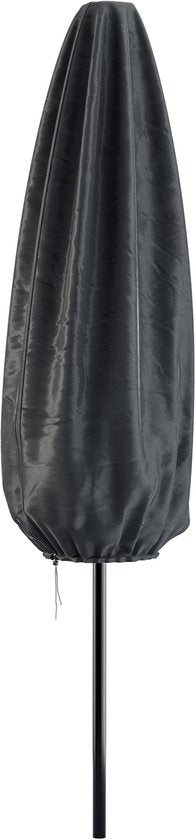 Parasol à mât Tristar - 300 cm, rond - Jardin et balcon - Inclinable - Housse de protection incluse - PA-7903 - Gris foncé