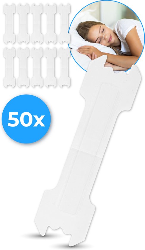 Nuvance - Bandelettes nasales 50 pièces - Pansements nasaux - Transparent - Pansements anti-ronflement pour une bonne nuit de sommeil - Écarteur nasal - Stop au ronflement