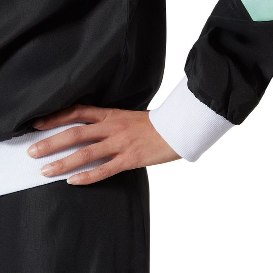 dressforfun - costume femme retro 80s 90s jogging - noir, XXL - Costume carnaval - Halloween - Dress up - Party wear - Carnaval wear - Party - Party wear