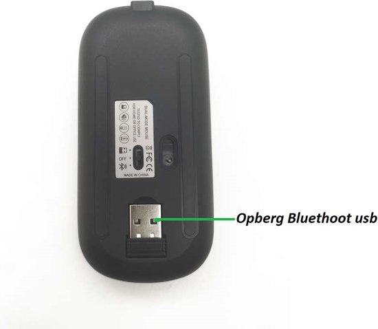 Souris Bluetooth LED sans fil - Ergonomique - RGB - Ordinateur portable et jeu - Sans fil - Noir