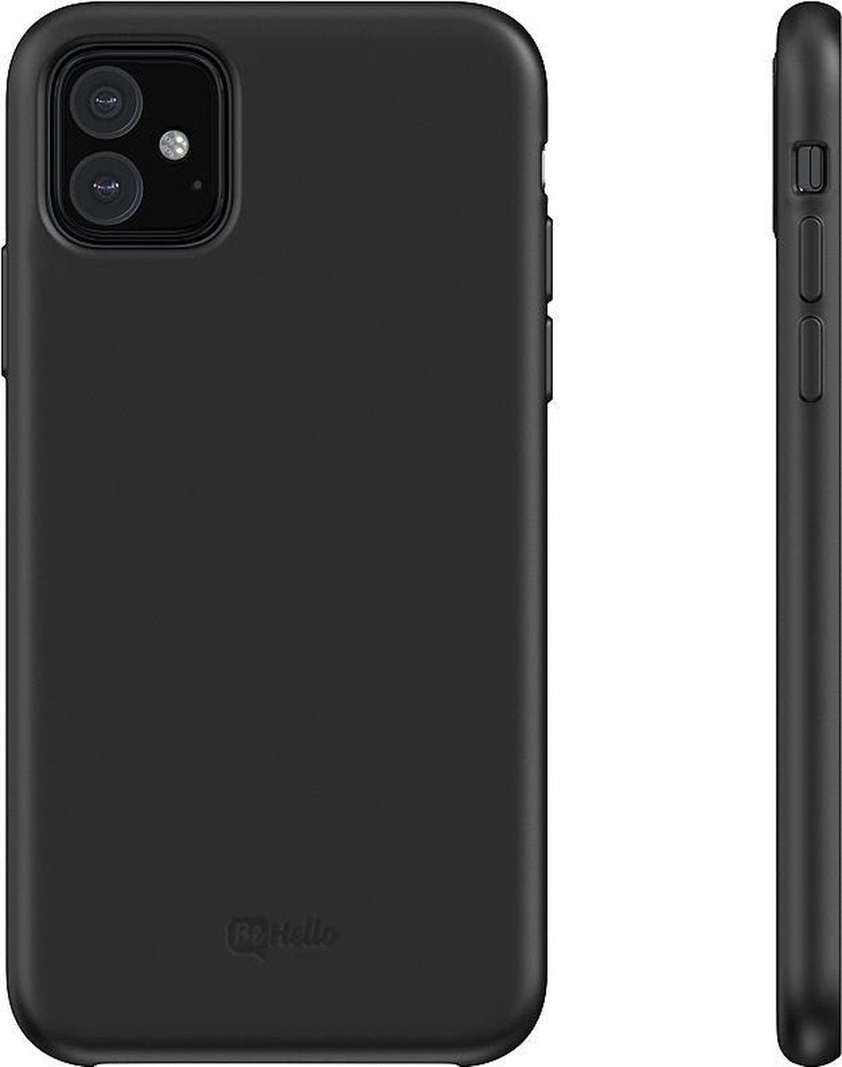 BeHello iPhone 11 Liquid Silicone Case Noir