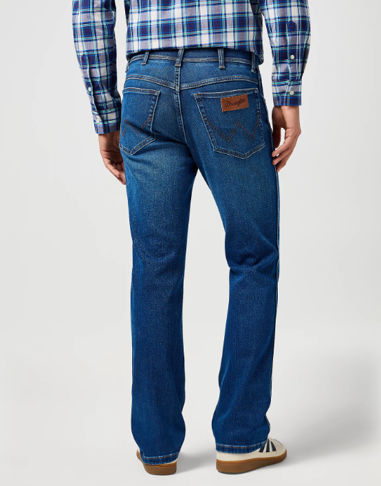 wrangler Texas Medium Stretch Straight Jean - Verdant Tone - taille 30×32