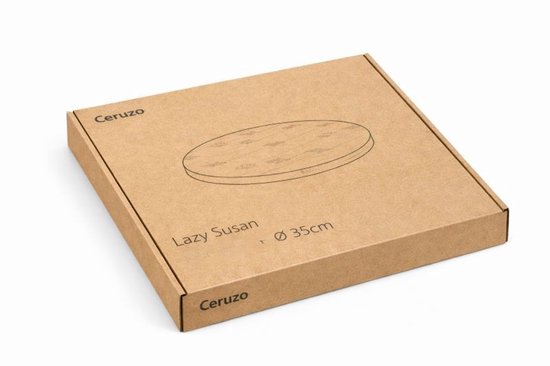 Ceruzo Lazy Susan - Plateau tournant - Ø 35cm - Plateau tournant - Planche de service-Bambou