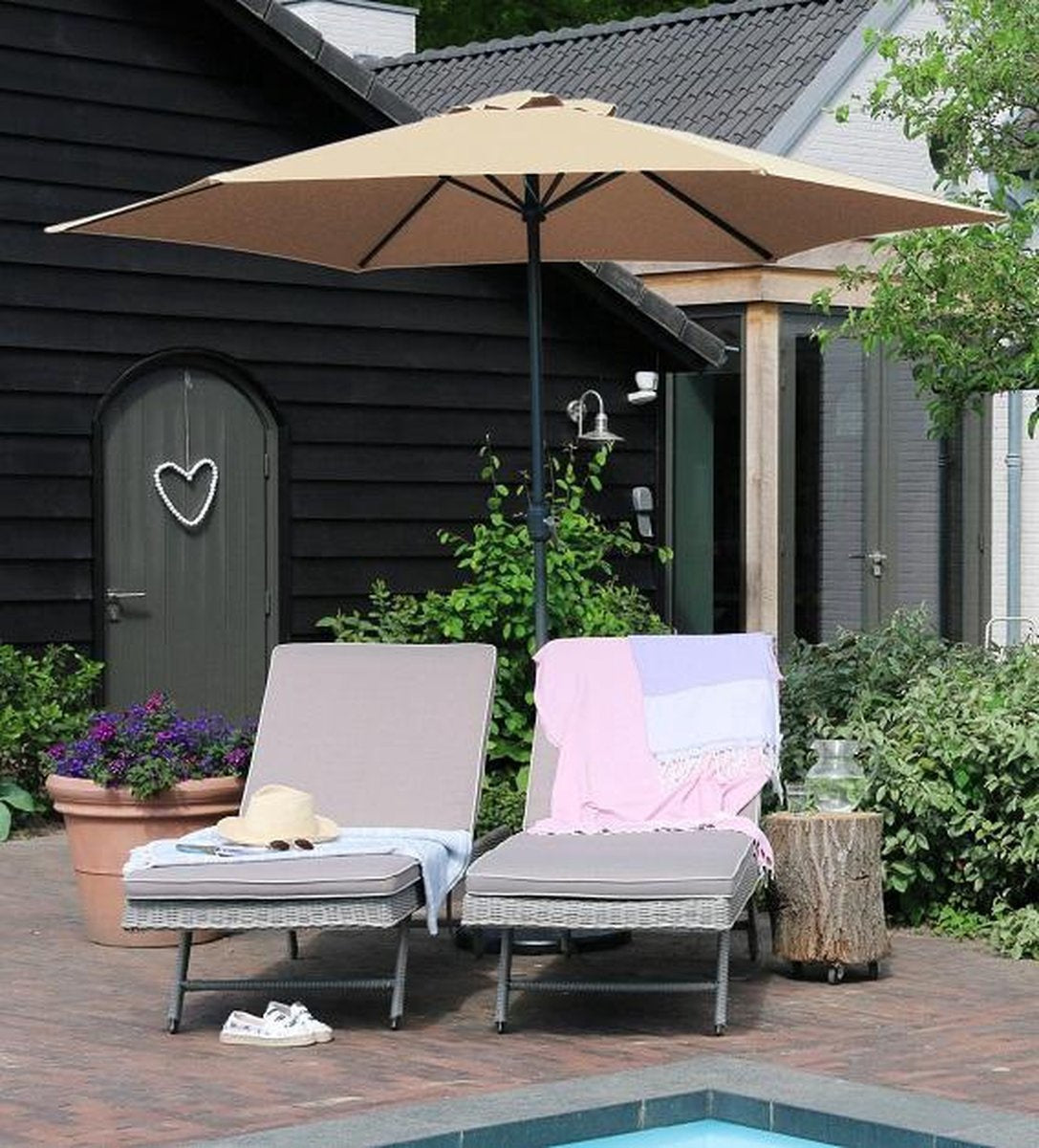 PimXL Parasol – Ø300cm - Ecru