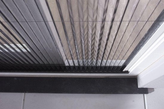 Bruynzeel Porte moustiquaire plissée sur mesure 96x233-236 blanc s900