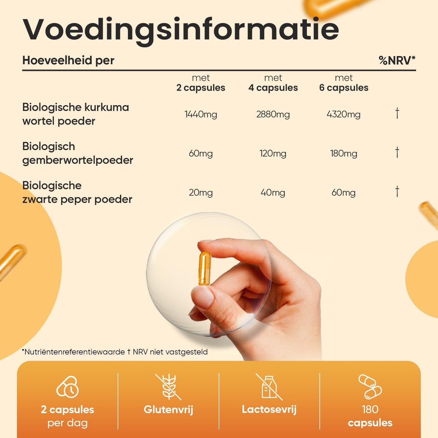 WeightWorld : gélules de curcuma biologique 1 520 mg – Au gingembre et au poivre noir – 180 gélules végétaliennes – 3 mois