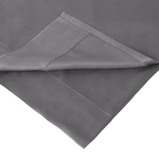 Home by TEMPUR - Sur-matelas - 90 x 200 x 9 cm - Anthracite & Fibres de Bambou - Doux et Irritable - Chambre à coucher & Confort - Infroissable et résistant au séchage