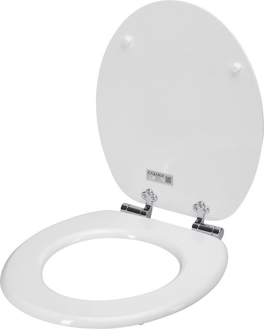 Abattant Casaria avec mécanisme de fermeture du couvercle Abattant MDF blanc