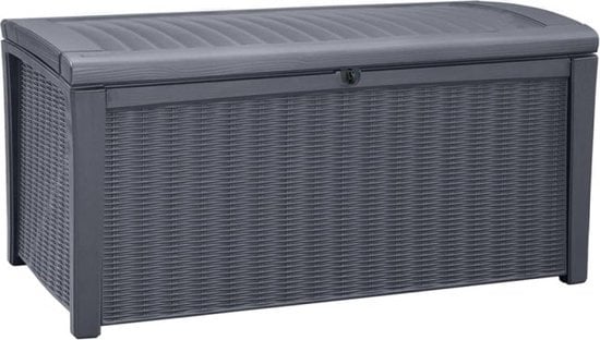 Keter Borneo Coffre de rangement - 416L - 129,5x70x62,5cm - Graphite