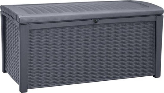 Keter Borneo Coffre de rangement - 416L - 129,5x70x62,5cm - Graphite