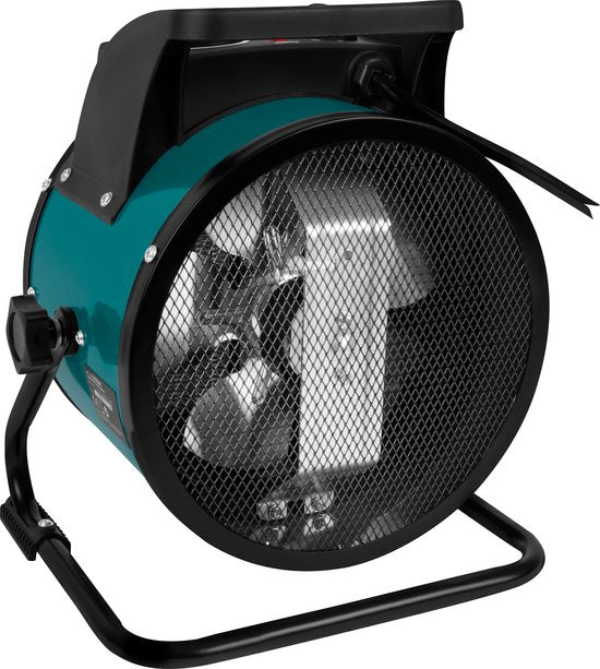 Chauffage électrique VONROC - 3000W - 3 réglages - élément en céramique - pour les pièces jusqu'à 30 m2 - vert/noir