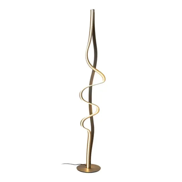 Lampadaire Lucide Lambada - LED - Intensité réglable - 20 x 33 x 163 cm - Or mat/Laiton