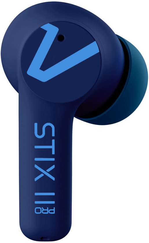 Veho STIX II Pro True Wireless Headphones Casque intra-auriculaire sans fil Appels/Musique/Sports/Everyday Bluetooth Bleu
