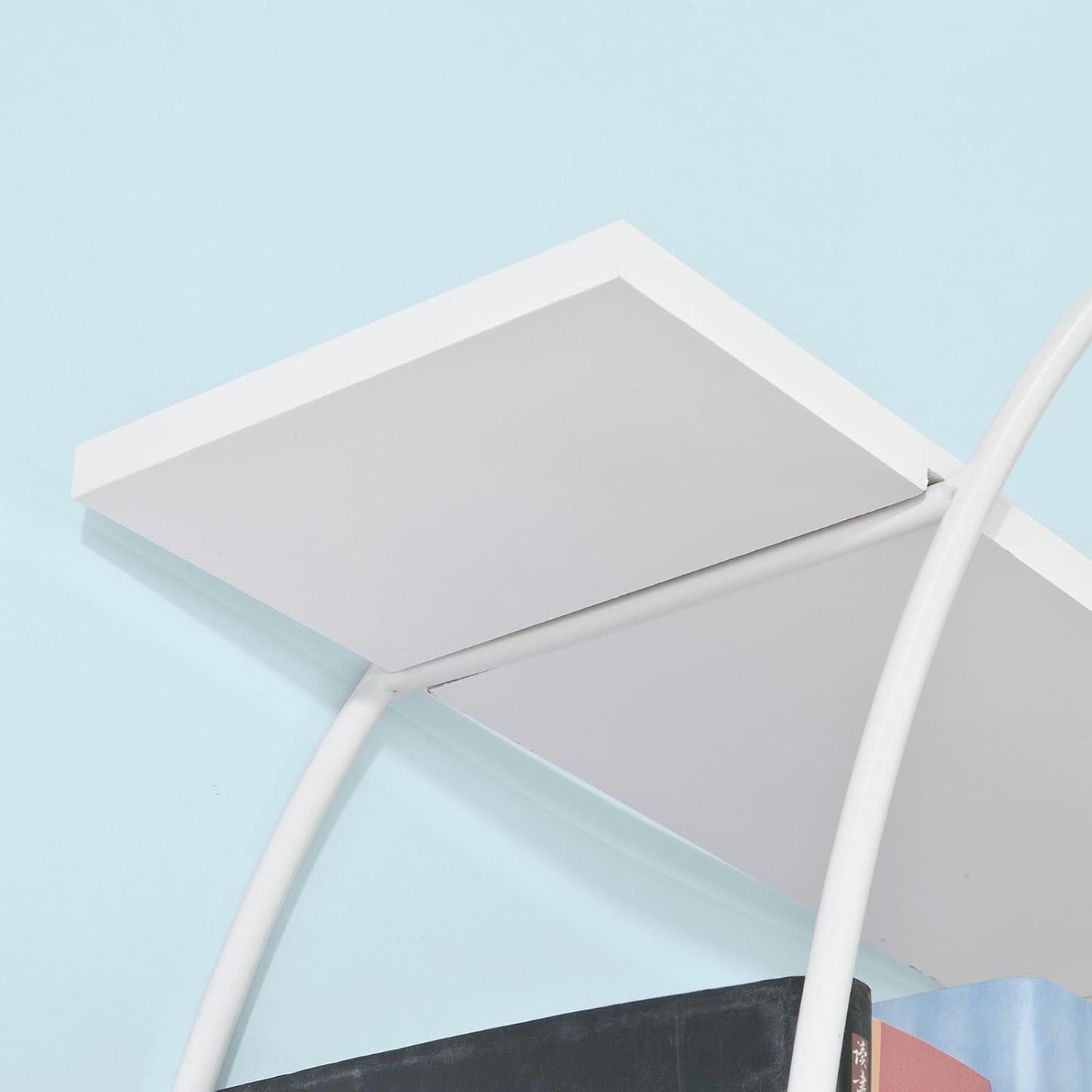 Étagère murale SoBuy à 3 niveaux - 53 x 17 x 90 cm - Blanche