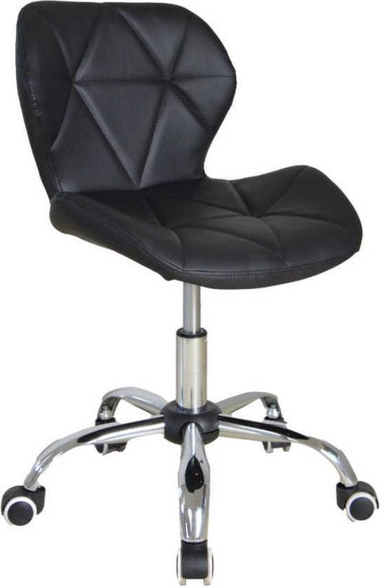 Chaise de bureau au design moderne - fauteuil de direction - hauteur réglable - noir