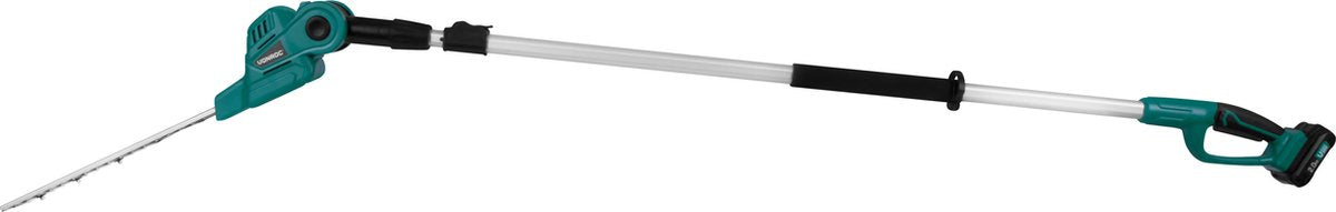 VONROC Taille-haie Accu télescopique 20V - Lame inclinable - Réglable en continu - Vert