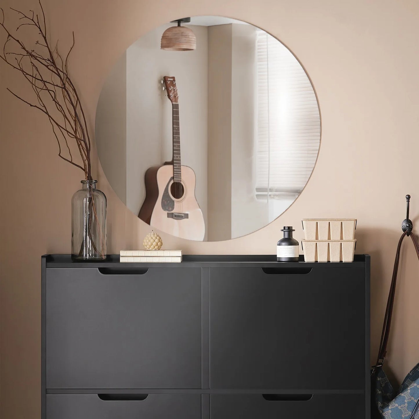 SoBuy 4 étagères à chaussures pliantes et inclinables Armoire à chaussures Dressoir à chaussures FSR100-SCH