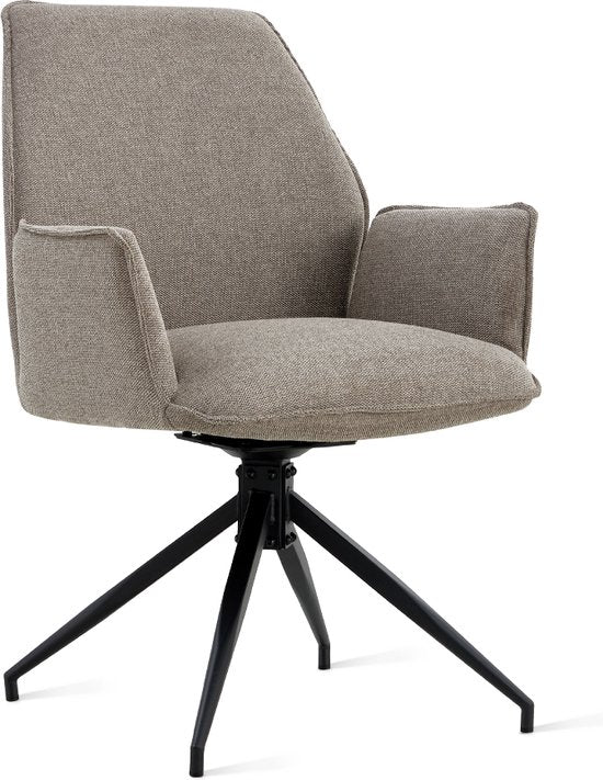 2x Collectables Chaise de salle à manger Jill - Linen Taupe (ensemble de 2)