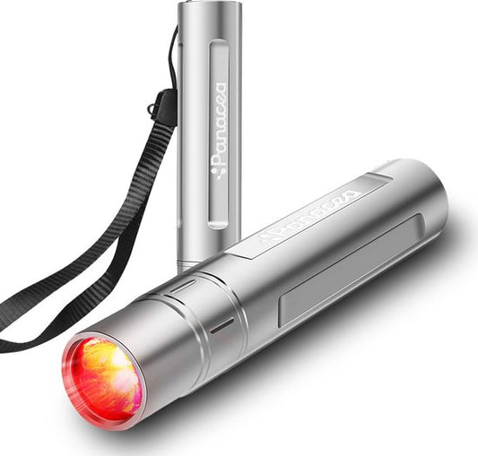 ReviveTorch Pain Relief Red Light Therapy Infrared Lamp - Soulagement de la douleur - Portable - Douleurs musculaires et articulaires - Corps et visage